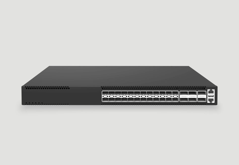 24-Port 10GbE SFP+, 6-Port 100GbE/40GbE QSFP28 Layer 3 ToR/Spine/Aggregation/Core Switch, Enterprise SONiC Preloaded, MCLAG/VXLAN Supported