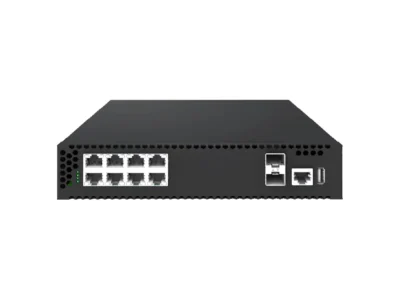 8-Port 1GbE RJ45, 2-Port 10GbE SFP+ L2/3 Access POE++ @150W Switch,  Enterprise SONiC Preloaded, MLAG/VXLAN Support